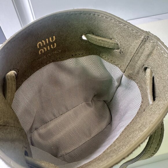 Miu Miu Suede Bucket Bag - Picture 7 of 7